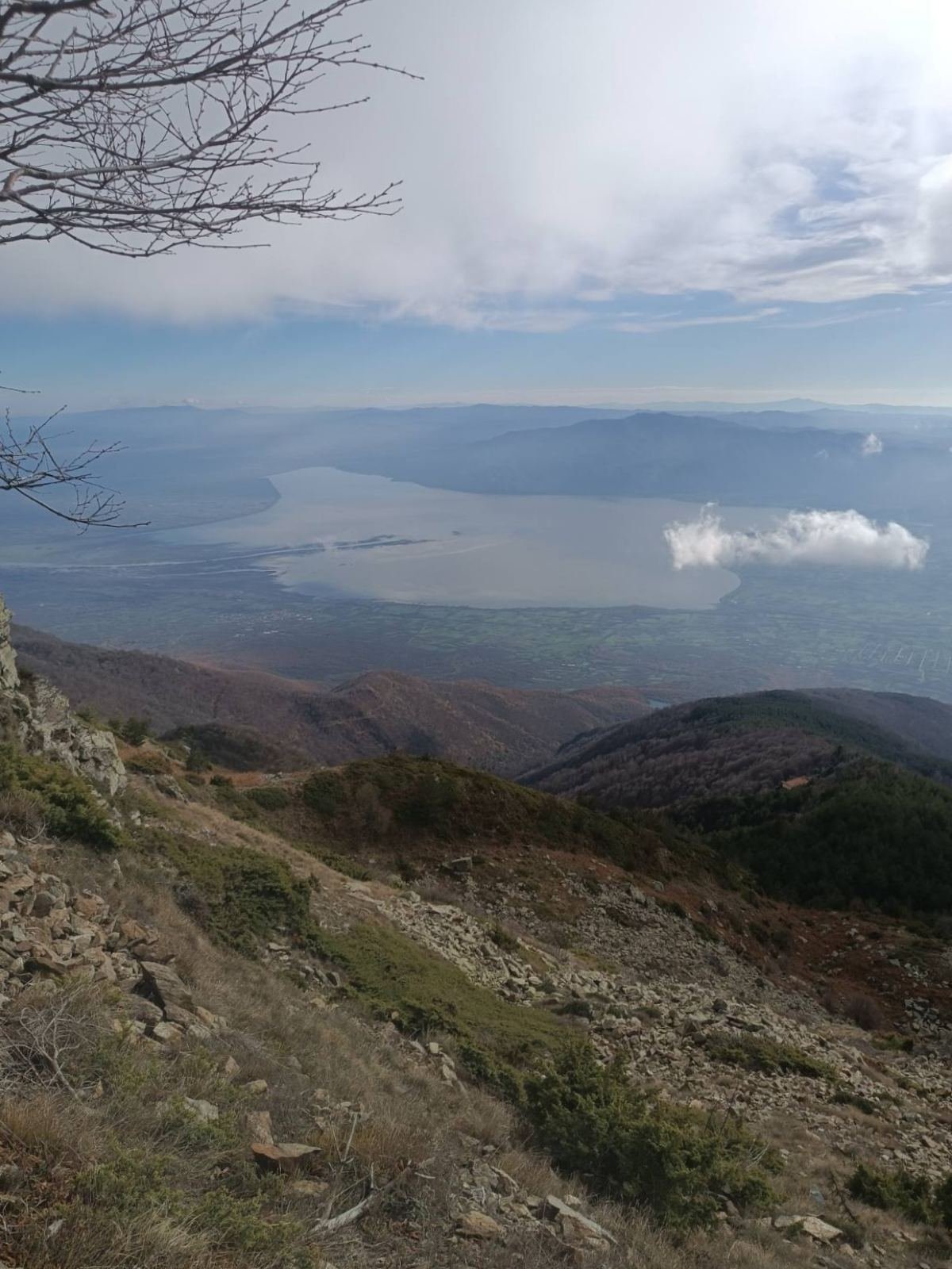 Hikers enjoying scenic trail on Mount Belles with valley views